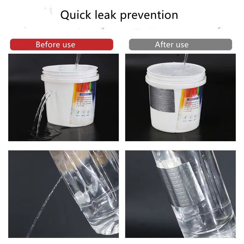 Waterproof Tape High Temperature Resistant Aluminum Foil Butyl Tape Pool Wall Crack Air Pipe Repair Sealing Self-Adhesive Tape