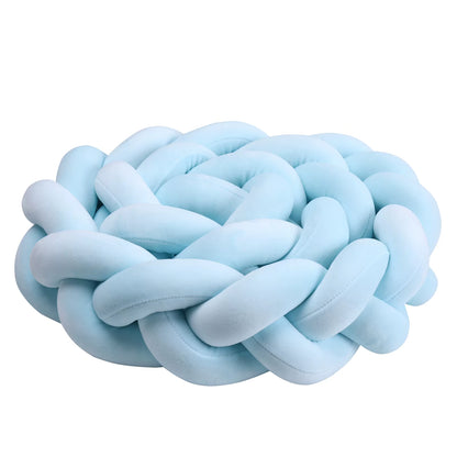 1-4M Baby Bumper Bed Braid Knot Pillow Cushion Bumper for Infant Crib Protector Cot Bumper Room Decor Crib Bedding Braid Set