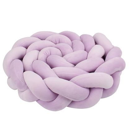 1-4M Baby Bumper Bed Braid Knot Pillow Cushion Bumper for Infant Crib Protector Cot Bumper Room Decor Crib Bedding Braid Set