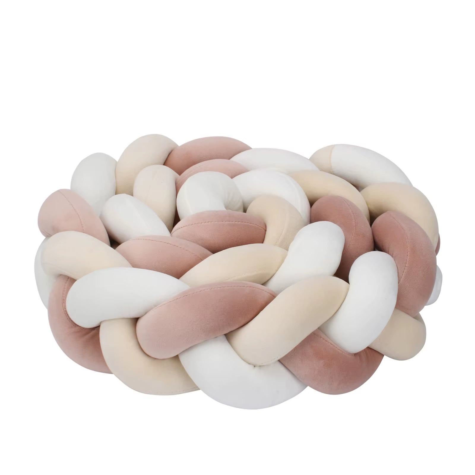 1-4M Baby Bumper Bed Braid Knot Pillow Cushion Bumper for Infant Crib Protector Cot Bumper Room Decor Crib Bedding Braid Set