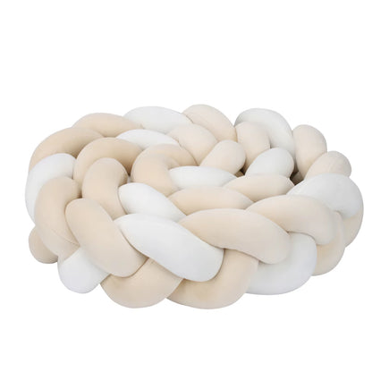 1-4M Baby Bumper Bed Braid Knot Pillow Cushion Bumper for Infant Crib Protector Cot Bumper Room Decor Crib Bedding Braid Set