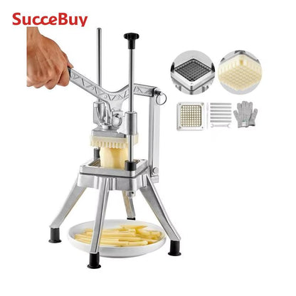 Succebuy Commercial Vegetable Fruit Heavy Duty Professional Food Dicer Kattex French Fry Cutter Onion Slicer Stainless Steel