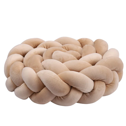 1-4M Baby Bumper Bed Braid Knot Pillow Cushion Bumper for Infant Crib Protector Cot Bumper Room Decor Crib Bedding Braid Set