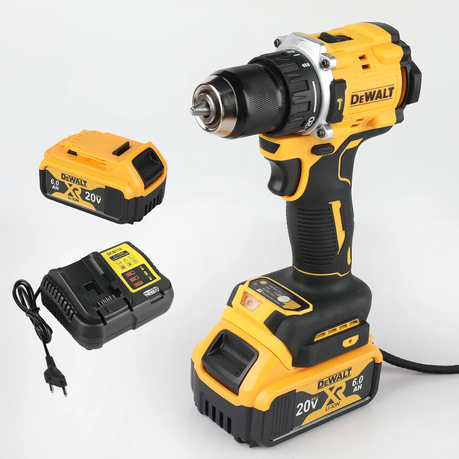 Lithium Battery 20V Rechargeable Brushless Compact Electric Screwdriver Hand Drill Impact Drill DCD805