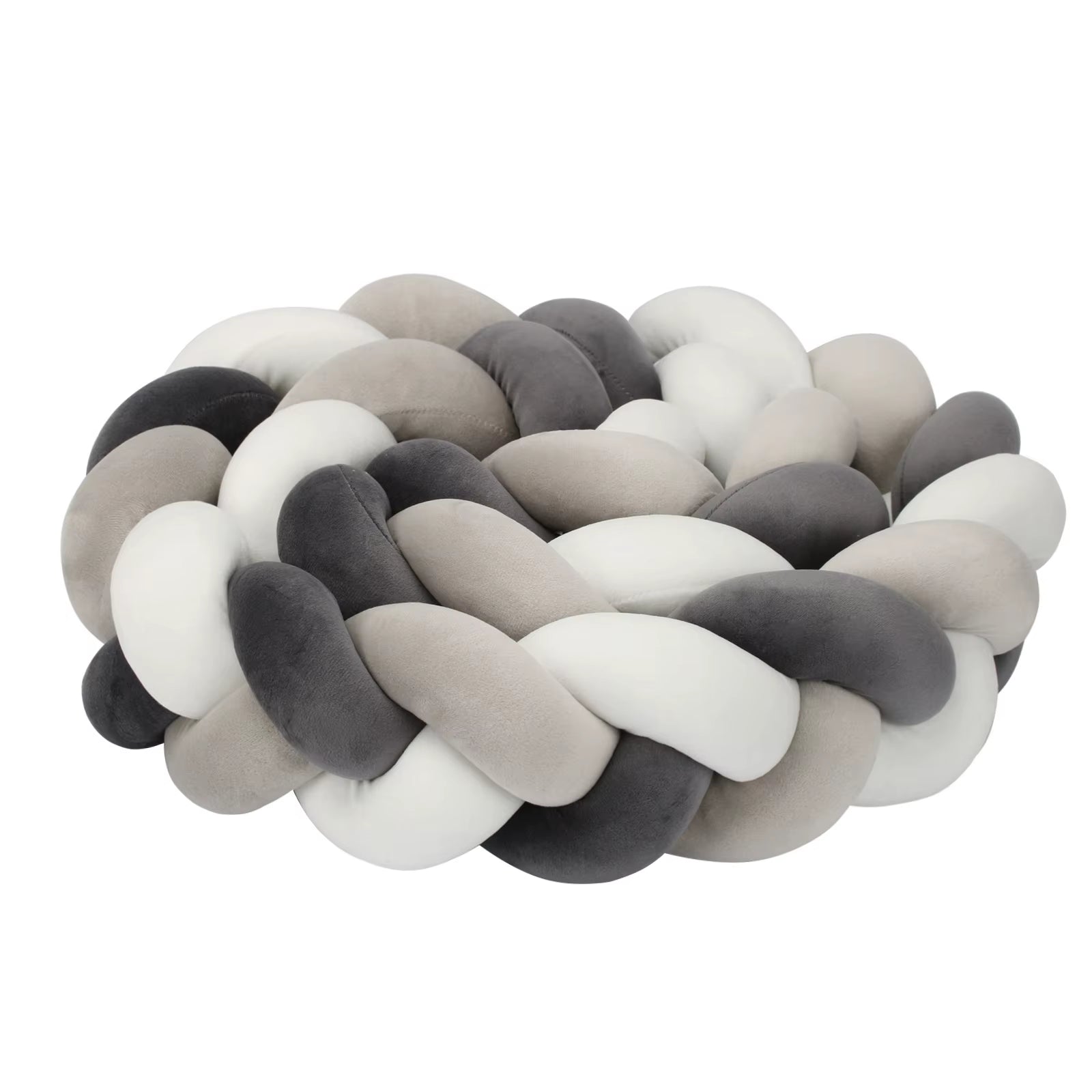 1-4M Baby Bumper Bed Braid Knot Pillow Cushion Bumper for Infant Crib Protector Cot Bumper Room Decor Crib Bedding Braid Set