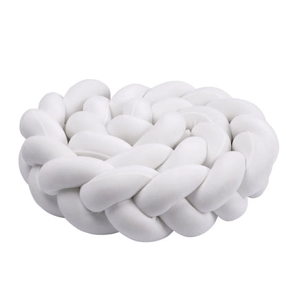 1-4M Baby Bumper Bed Braid Knot Pillow Cushion Bumper for Infant Crib Protector Cot Bumper Room Decor Crib Bedding Braid Set