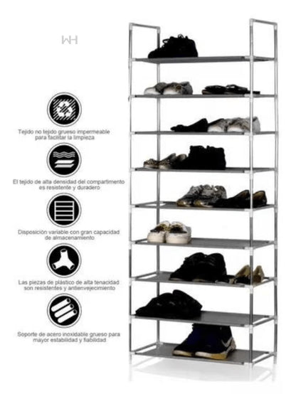 9 Tier Shoe Rack, Shoe Storage, Home Organization, Room Organization, Space Saving
